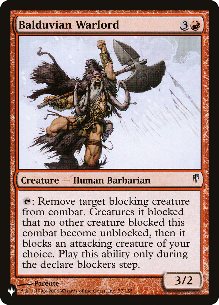 Balduvian Warlord [The List Reprints] | Jack's On Queen