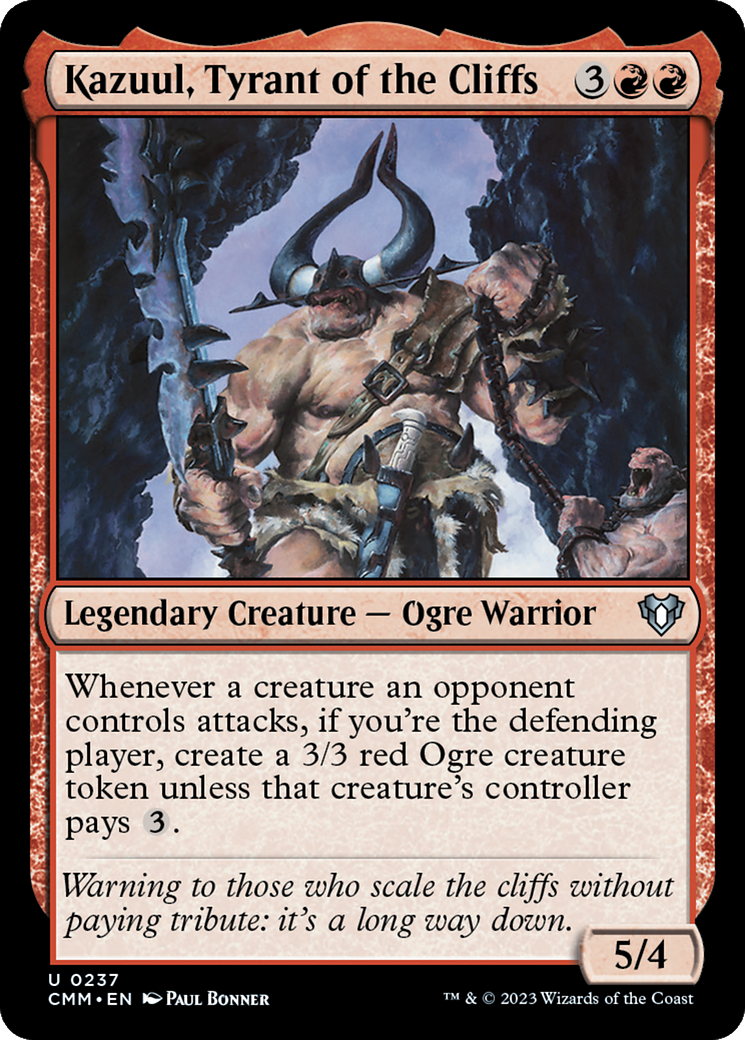 Kazuul, Tyrant of the Cliffs [Commander Masters] | Jack's On Queen