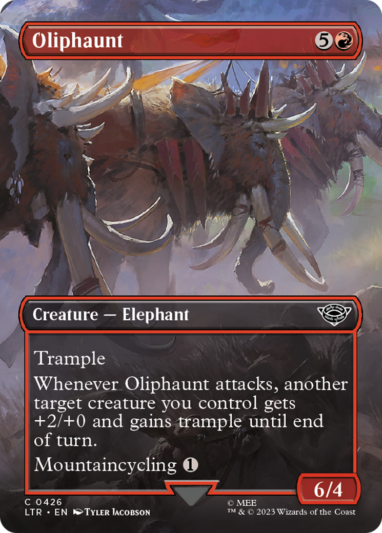 Oliphaunt (Borderless Alternate Art) [The Lord of the Rings: Tales of Middle-Earth] | Jack's On Queen