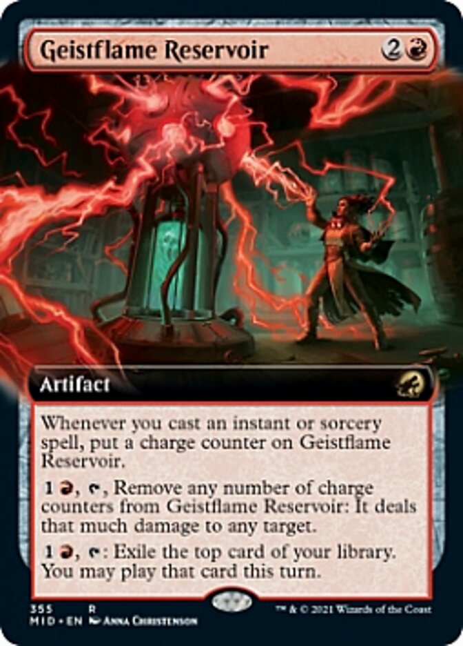 Geistflame Reservoir (Extended Art) [Innistrad: Midnight Hunt] | Jack's On Queen