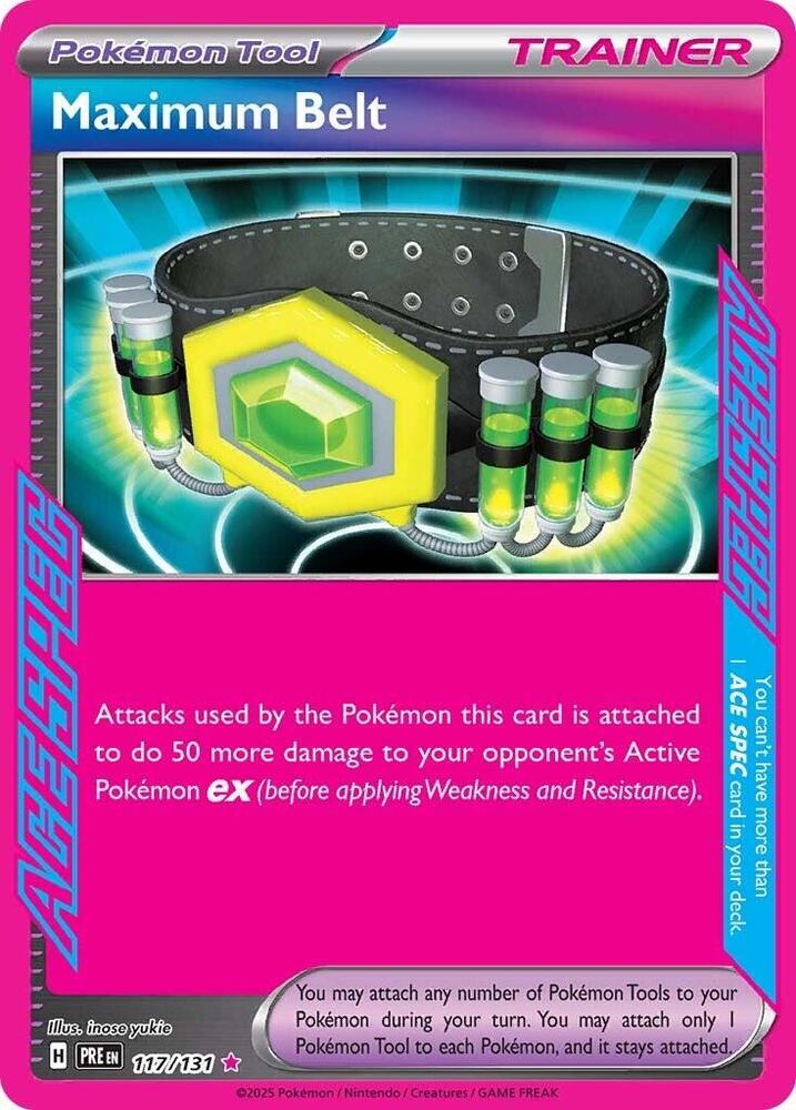 Maximum Belt (117/131) [Scarlet & Violet: Prismatic Evolutions] | Jack's On Queen