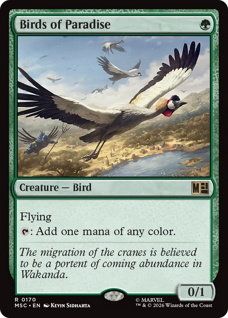Birds of Paradise (Surge Foil) [Marvel Super Heroes Commander] | Jack's On Queen