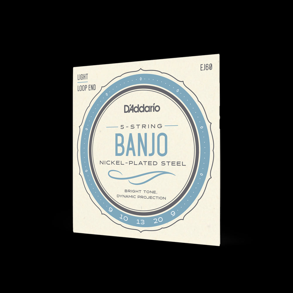 Banjo String Set 09-20 Regular Light 5-String  EJ60 | Jack's On Queen