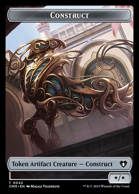 Zombie (0019) // Construct (0042) Double-Sided Token [Commander Masters Tokens] | Jack's On Queen