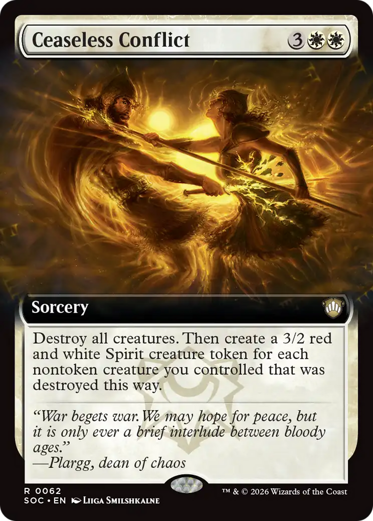 Ceaseless Conflict (Extended Art) [Secrets of Strixhaven Commander] | Jack's On Queen