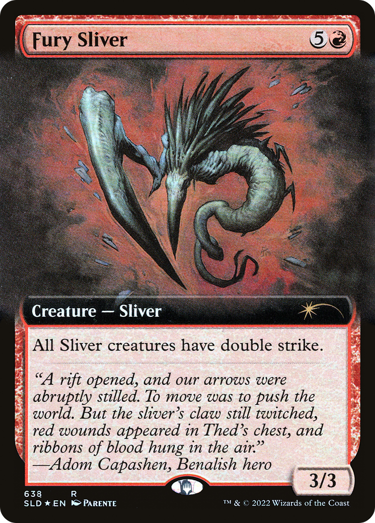 Fury Sliver (Extended Art) [Secret Lair Drop Promos] | Jack's On Queen