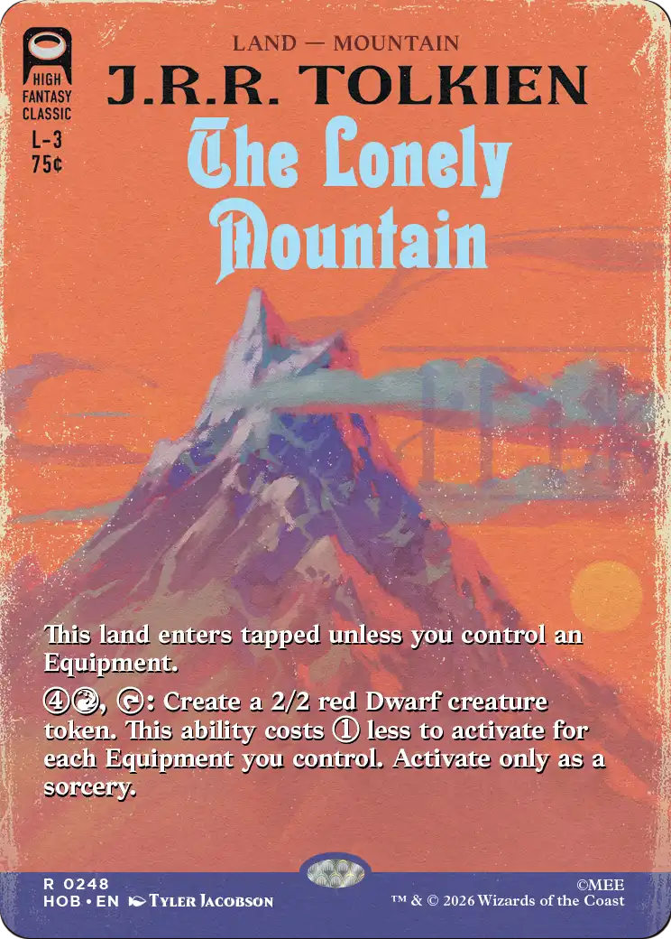 The Lonely Mountain (Borderless) (0248) [The Hobbit] | Jack's On Queen