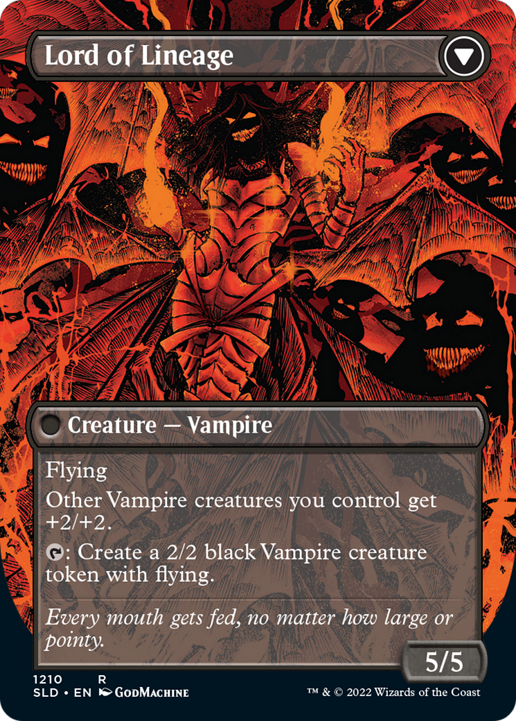 Bloodline Keeper // Lord of Lineage (Display Commander) (Borderless) [Secret Lair: From Cute to Brute] | Jack's On Queen