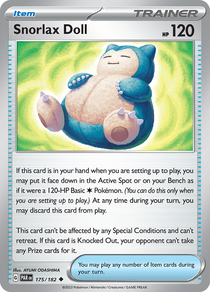 Snorlax Doll (175/182) [Scarlet & Violet: Paradox Rift] | Jack's On Queen