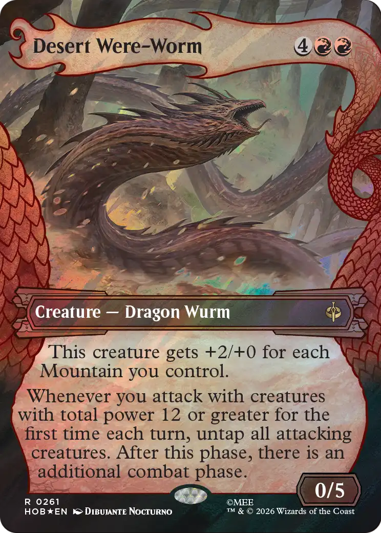 Desert Were-Worm (Showcase) (Surge Foil) [The Hobbit] | Jack's On Queen