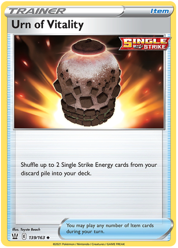 Urn of Vitality (139/163) [Sword & Shield: Battle Styles] | Jack's On Queen