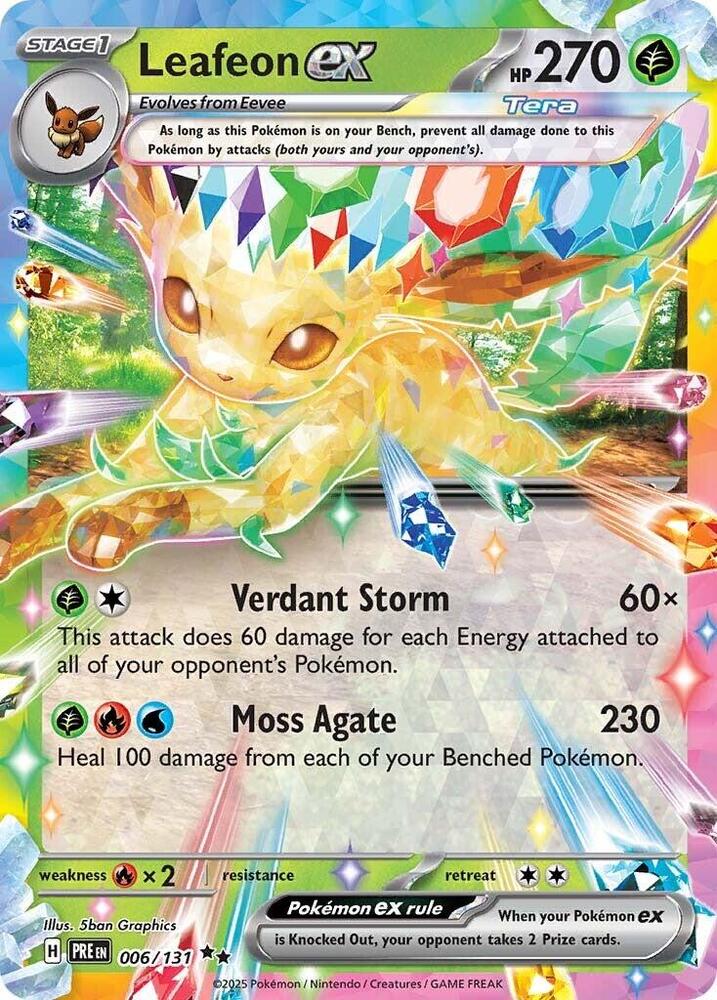 Leafeon ex (006/131) [Scarlet & Violet: Prismatic Evolutions] | Jack's On Queen