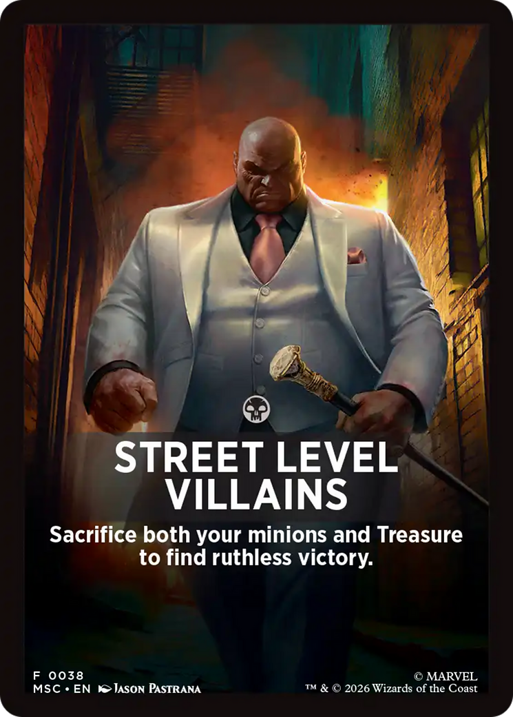 Street Level Villains Theme Card [Marvel Super Heroes Commander] | Jack's On Queen