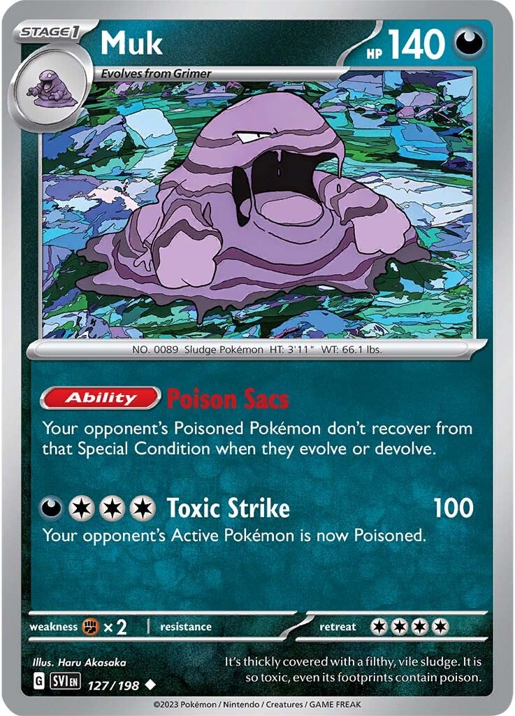 Muk (127/198) [Scarlet & Violet: Base Set] | Jack's On Queen