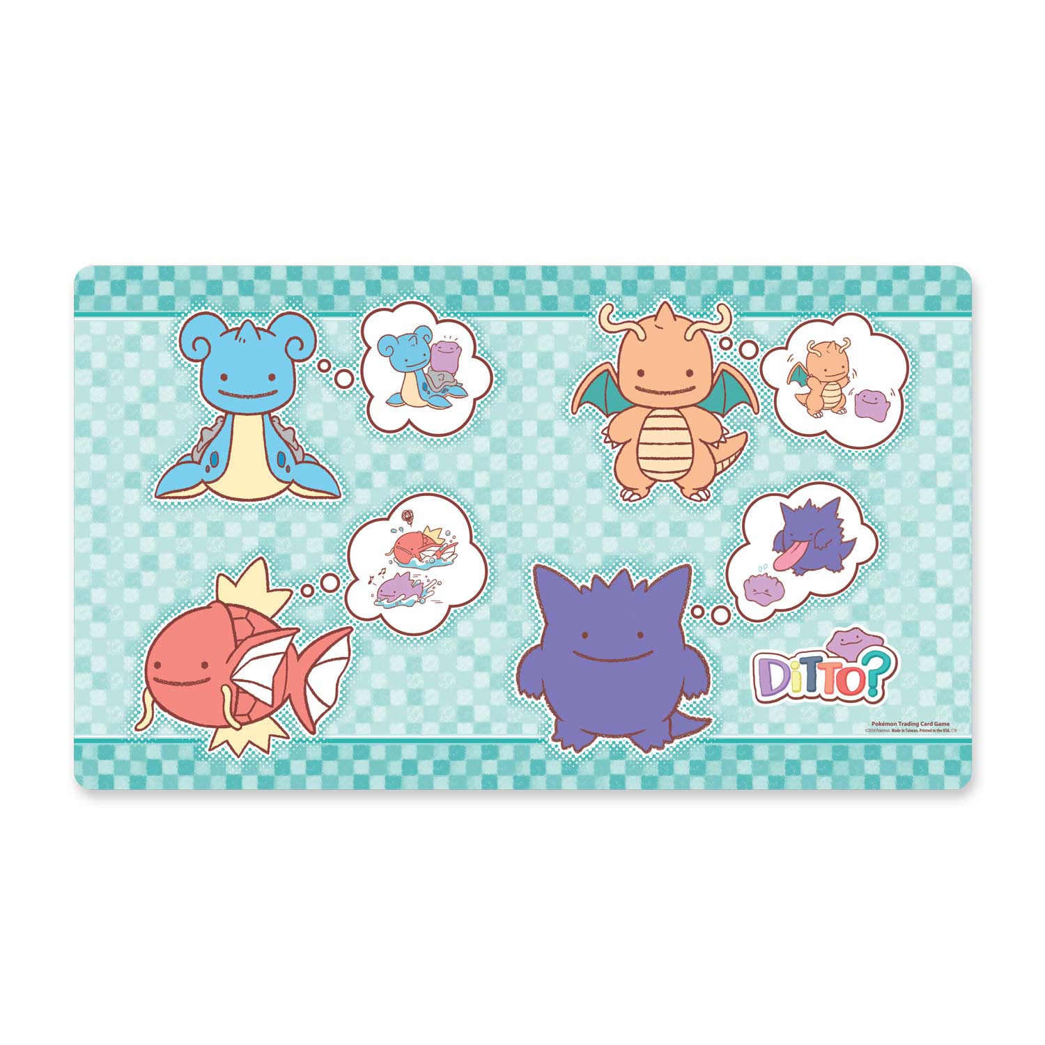 Playmat - Ditto? (Lapras, Dragonite, Magikarp, and Gengar) | Jack's On Queen