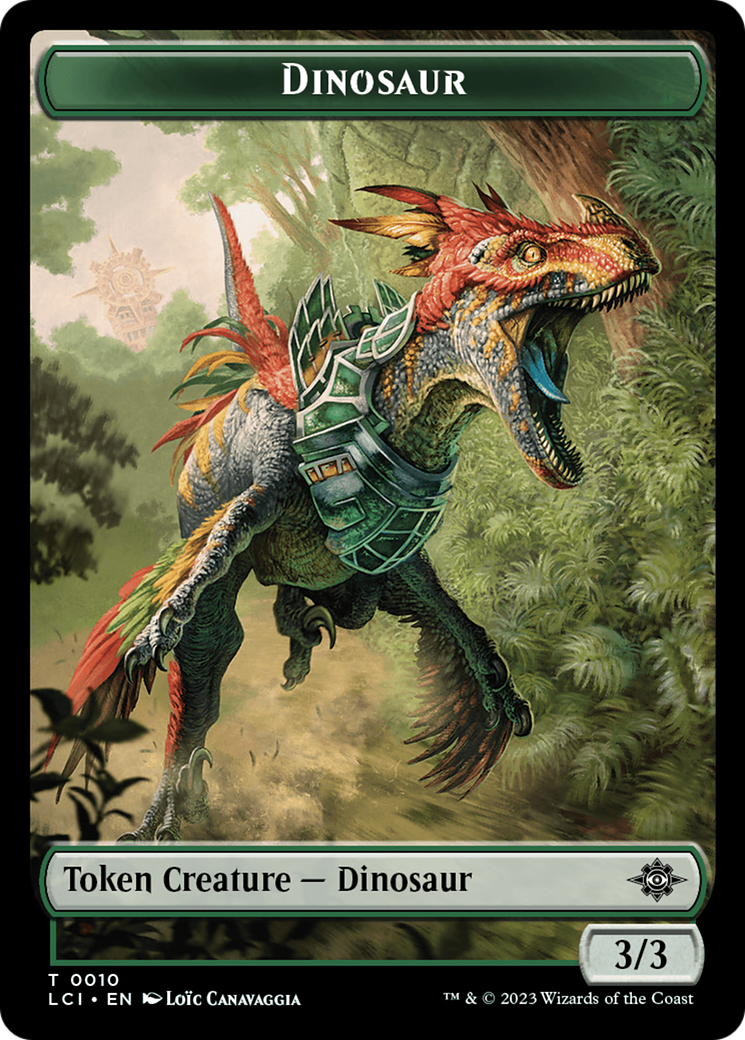 Map // Dinosaur (0010) Double-Sided Token [The Lost Caverns of Ixalan Tokens] | Jack's On Queen