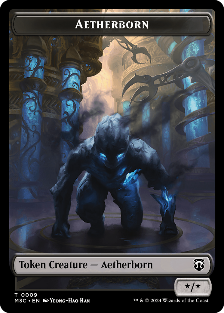 Aetherborn // Thopter Double-Sided Token [Modern Horizons 3 Commander Tokens] | Jack's On Queen