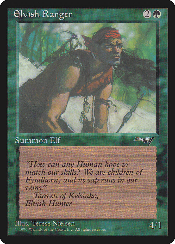 Elvish Ranger (Insect on Back) [Alliances] | Jack's On Queen