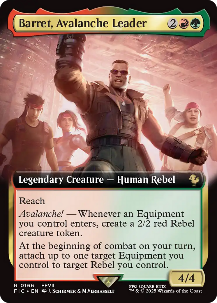 Barret, Avalanche Leader (Extended Art) [FINAL FANTASY Commander] | Jack's On Queen