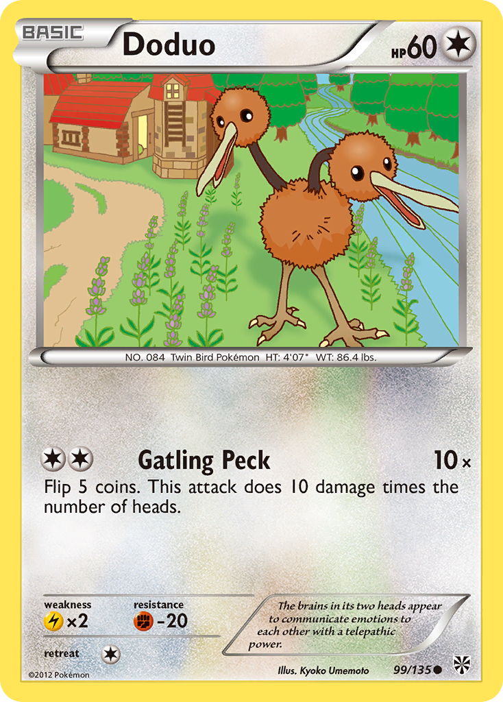 Doduo (99/135) [Black & White: Plasma Storm] | Jack's On Queen