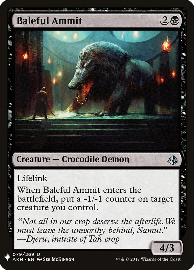 Baleful Ammit [Mystery Booster] | Jack's On Queen