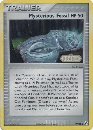 Mysterious Fossil (79/92) (Stamped) [EX: Legend Maker] | Jack's On Queen
