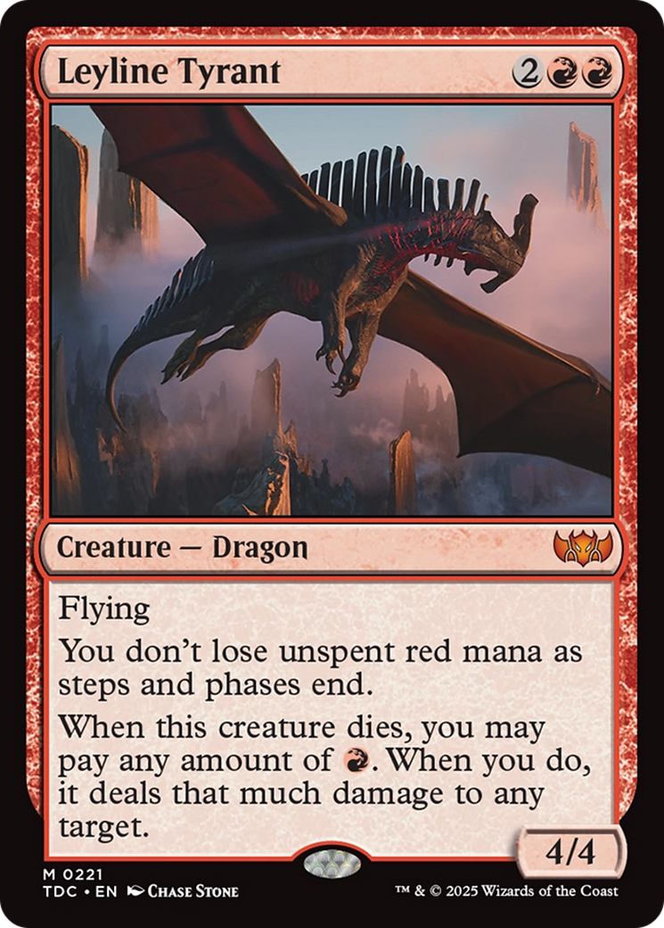 Leyline Tyrant [Tarkir: Dragonstorm Commander] | Jack's On Queen