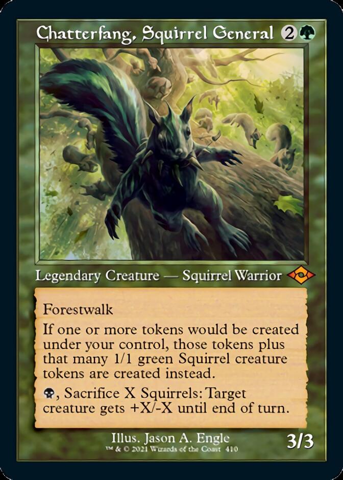 Chatterfang, Squirrel General (Retro Foil Etched) [Modern Horizons 2] | Jack's On Queen