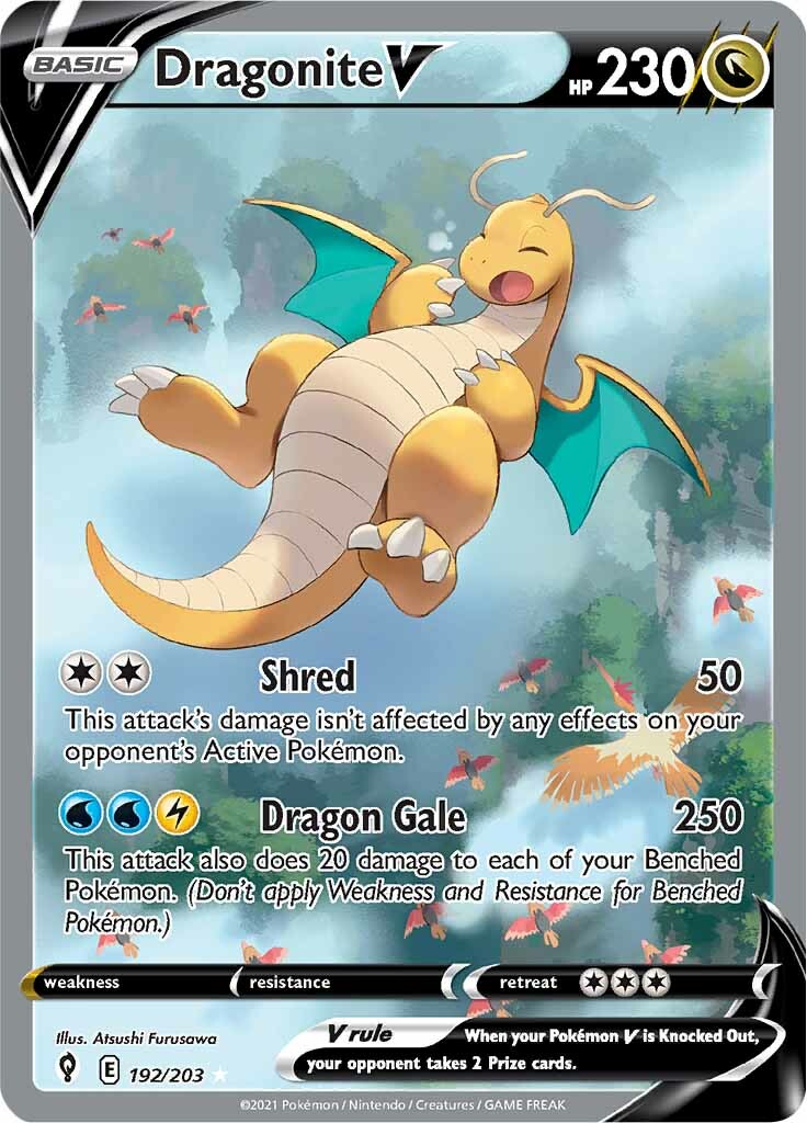 Dragonite V (192/203) [Sword & Shield: Evolving Skies] | Jack's On Queen