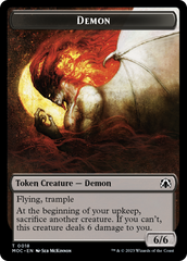 Angel (3) // Demon Double-Sided Token [March of the Machine Commander Tokens] | Jack's On Queen