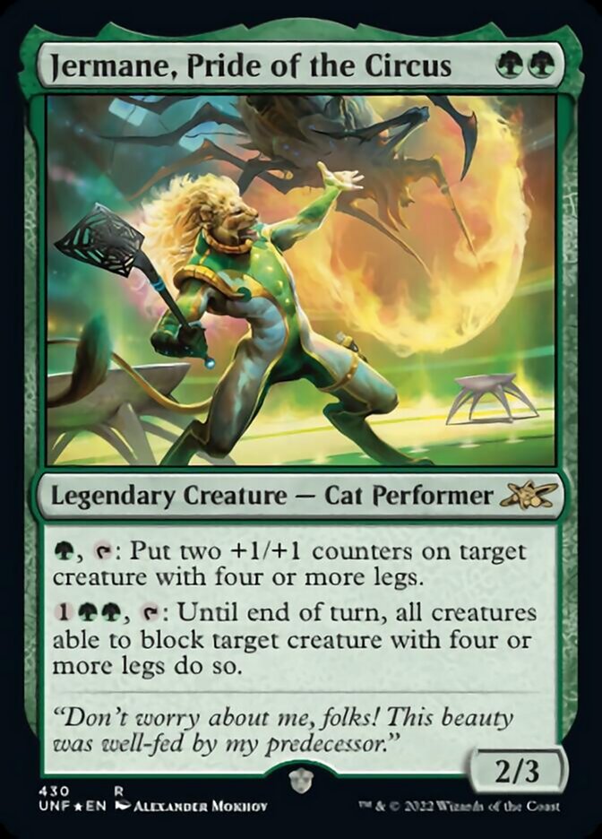Jermane, Pride of the Circus (Galaxy Foil) [Unfinity] | Jack's On Queen