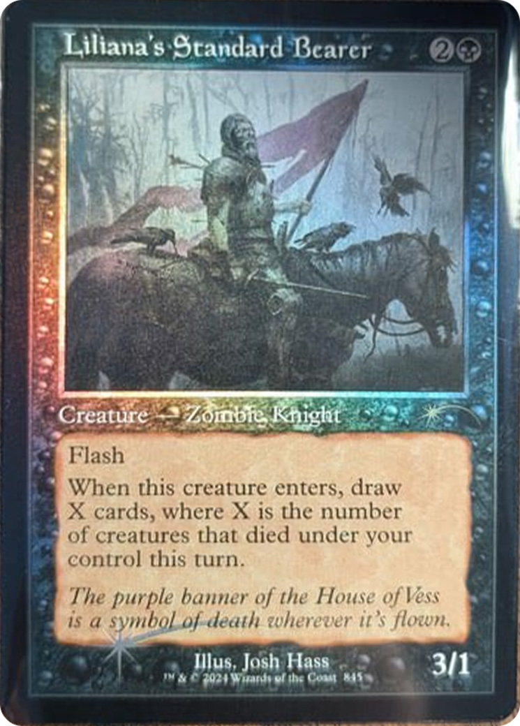Liliana's Standard Bearer (Retro Frame) [Secret Lair Drop Series] | Jack's On Queen