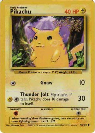 Pikachu (58/102) (PokeTour 1999 Promo) [Miscellaneous Cards] | Jack's On Queen