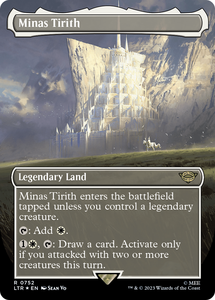 Minas Tirith (Borderless) (Surge Foil) [The Lord of the Rings: Tales of Middle-Earth] | Jack's On Queen