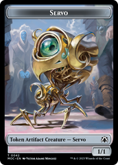 Feather // Servo Double-Sided Token [March of the Machine Commander Tokens] | Jack's On Queen