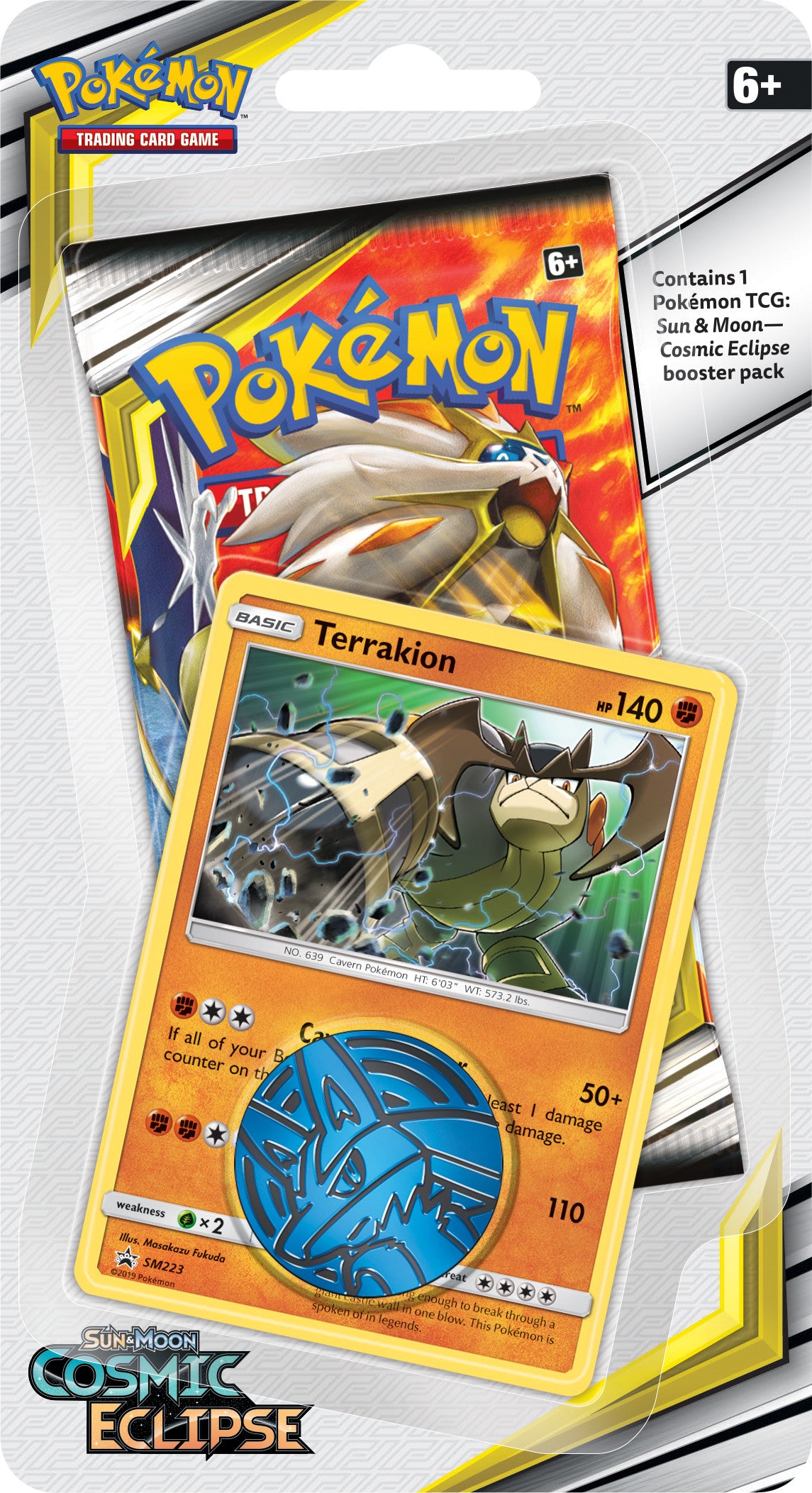 Sun & Moon: Cosmic Eclipse - Single Pack Blister (Terrakion) | Jack's On Queen