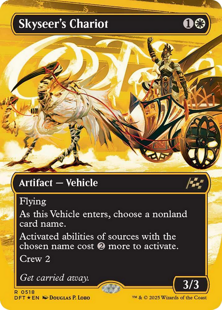 Skyseer's Chariot (Borderless) (First-Place Foil) [Aetherdrift] | Jack's On Queen