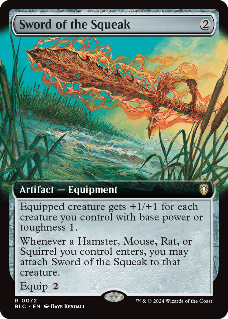 Sword of the Squeak (Extended Art) [Bloomburrow Commander] | Jack's On Queen