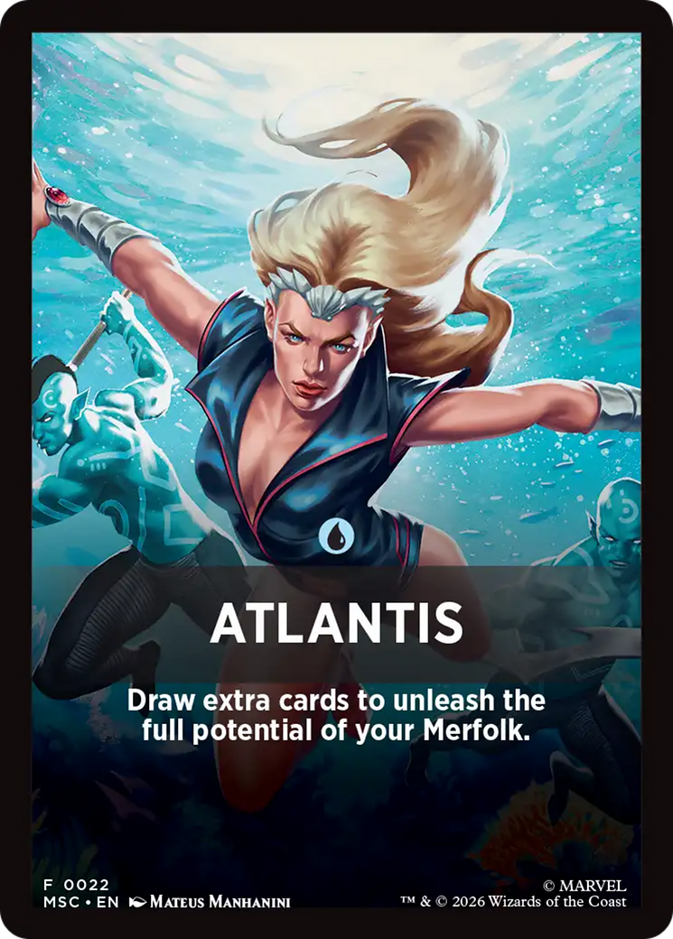 Atlantis Theme Card [Marvel Super Heroes Commander] | Jack's On Queen