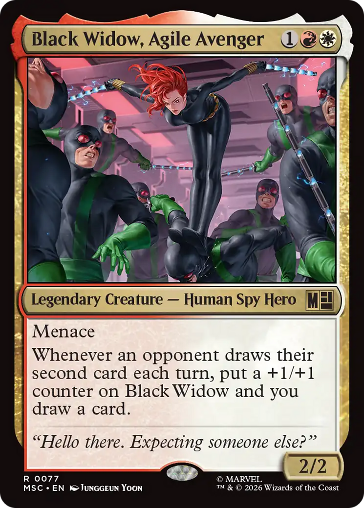 Black Widow, Agile Avenger (Surge Foil) [Marvel Super Heroes Commander] | Jack's On Queen