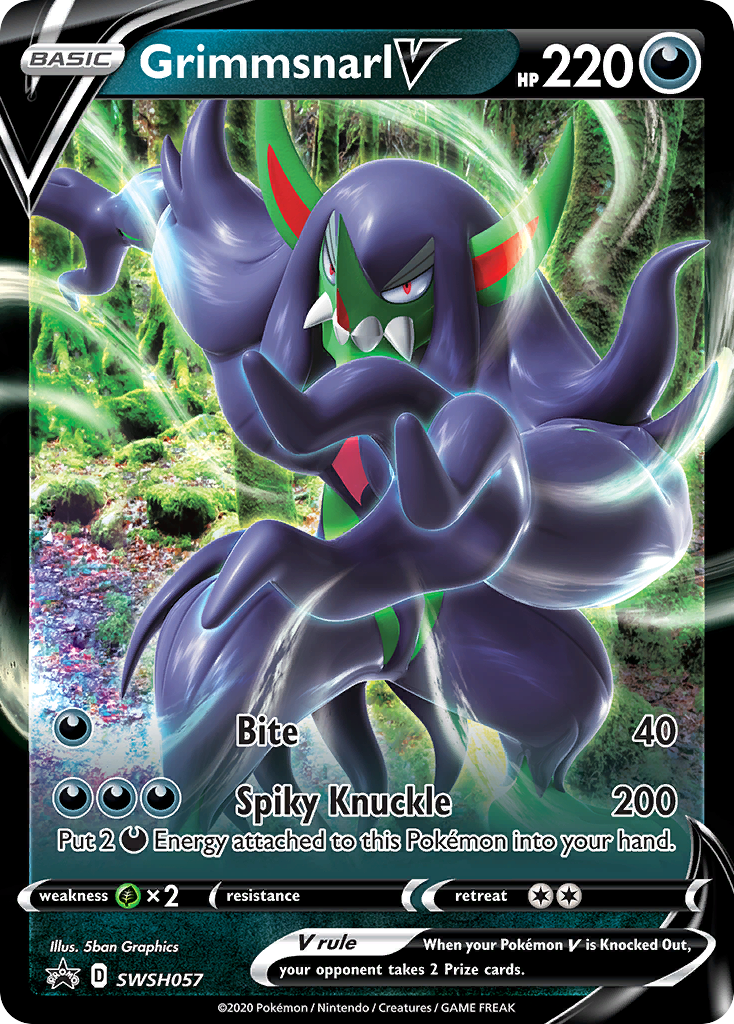Grimmsnarl V (SWSH057) (Jumbo Card) [Sword & Shield: Black Star Promos] | Jack's On Queen
