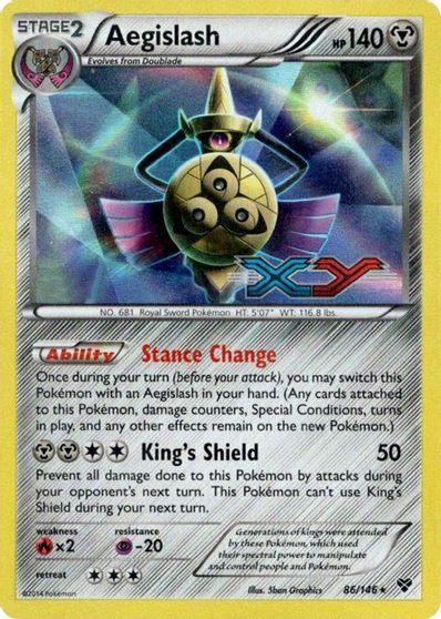 Aegislash (86/146) (Prerelease Promo) [XY: Black Star Promos] | Jack's On Queen