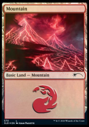 Mountain (Lightning) (570) [Secret Lair Drop Promos] | Jack's On Queen