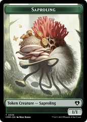 Saproling // Dragon (0021) Double-Sided Token [Commander Masters Tokens] | Jack's On Queen