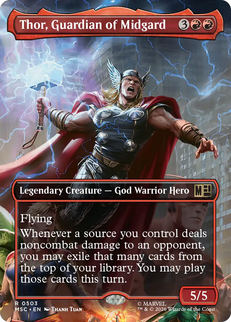 Thor, Guardian of Midgard (Borderless) [Marvel Super Heroes Commander] | Jack's On Queen