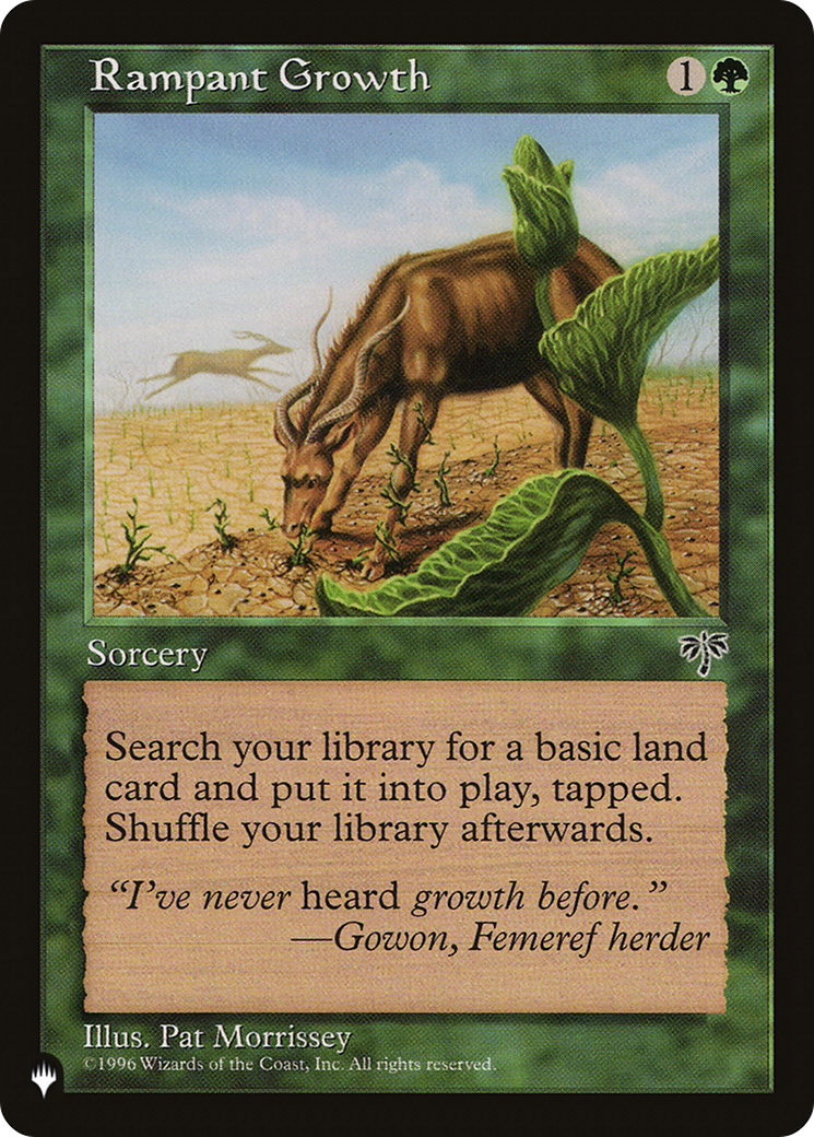 Rampant Growth (MIR) [The List] | Jack's On Queen