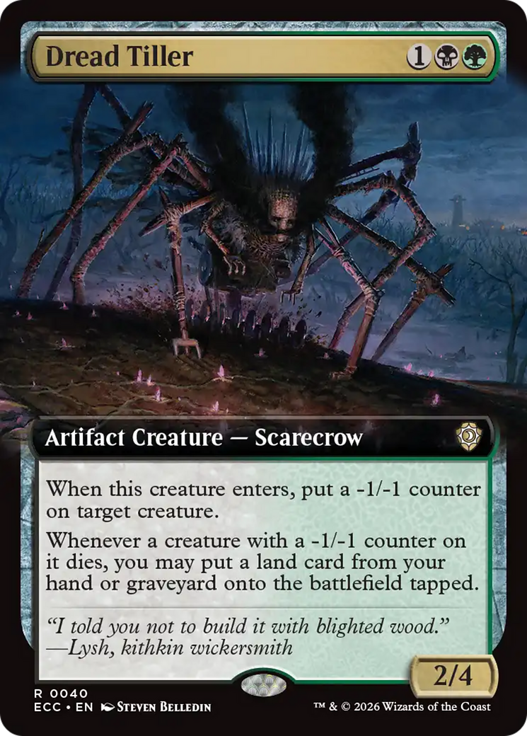 Dread Tiller (Extended Art) [Lorwyn Eclipsed Commander] | Jack's On Queen