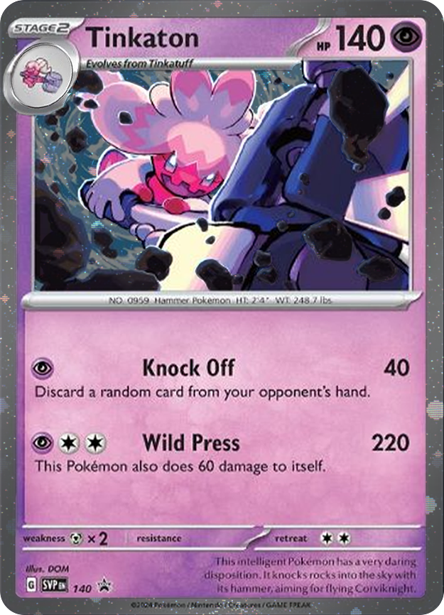 Tinkaton (SVP140) (Cosmos Holo) [SV: Scarlet & Violet Promo Cards] | Jack's On Queen