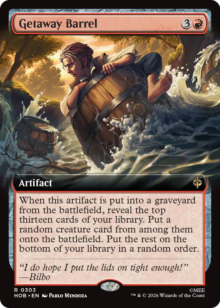 Getaway Barrel (Extended Art) [The Hobbit] | Jack's On Queen