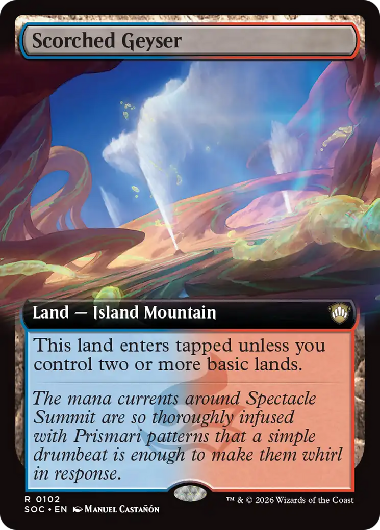 Scorched Geyser (Extended Art) [Secrets of Strixhaven Commander] | Jack's On Queen